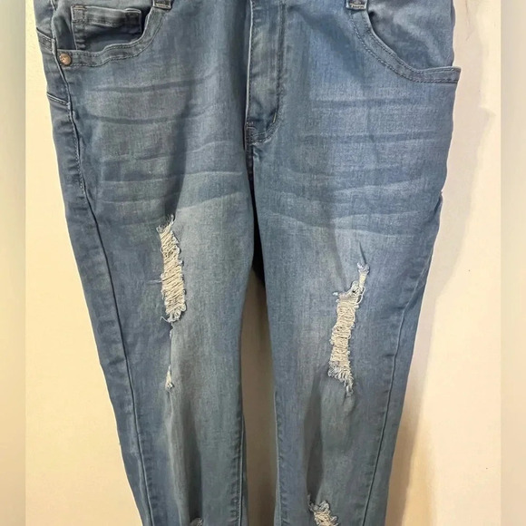 Blue Republic Womens Distressed Skinny Blue Jeans Size 17 RN 143247 - Picture 17 of 17